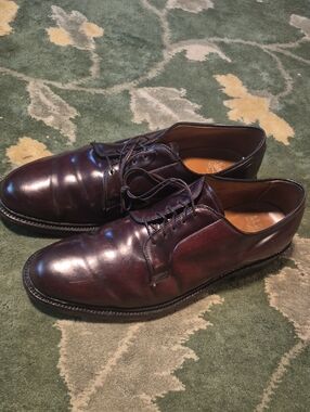 Alden Men's Oxfords Derby Shoes in Burgundy Brown